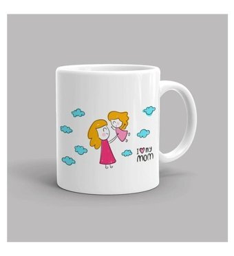 Mini Maker Kids I Love Mom Porselen Kupa Bardak