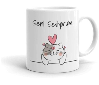 Mini Maker Kids Seni Seviyorum Kedi Kupa Bardak