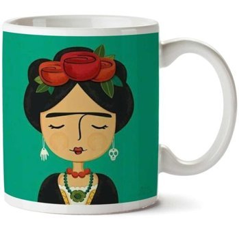 Art Hediye Frida Kahlo Küpeler İki Tarafı Baskılı Kupa Bardak
