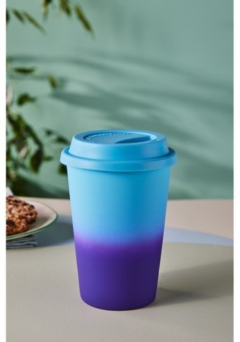 Karaca Soft Touch Travel Kupa 300 ml Mor
