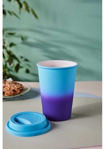 Karaca Soft Touch Travel Kupa 300 ml Mor