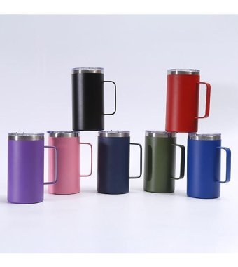 Luckystar 16Oz Kulplu Kupa - Kırmızı