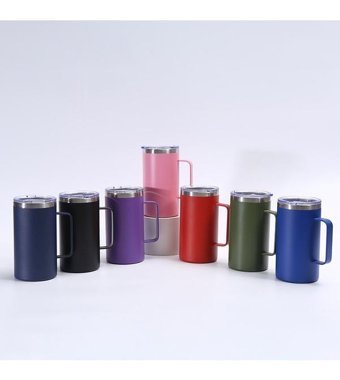 Luckystar 16Oz Kulplu Kupa - Kırmızı