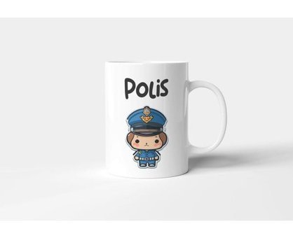 Promosyon Dünyam Erkek Polis Meslek - Baskılı Kupa Bardak