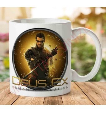Art Hediye Deus-Ex-Png-Picture İki Tarafı Baskılı Kupa Bardak