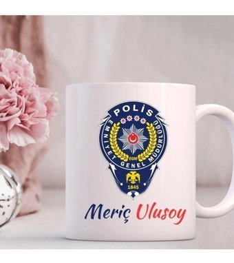Hediye Vakti Polislere Özel Tasarımlı Kupa Bardak