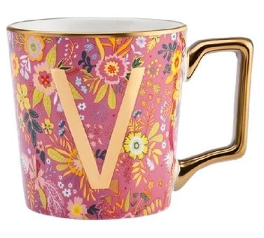 Karaca Flower V Harfli Kupa 350 ml