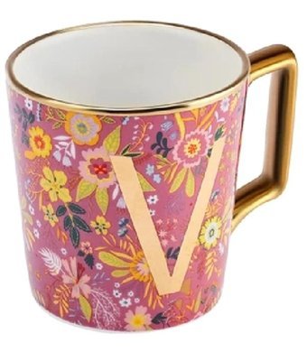Karaca Flower V Harfli Kupa 350 ml