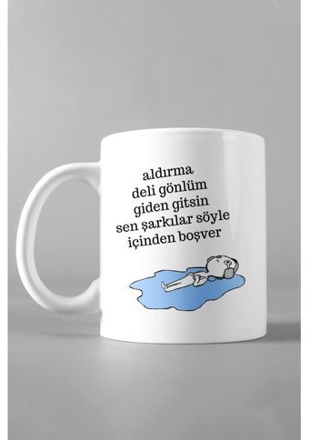 Hediyexpres Aldırma Deli Gönlüm Tasarımlı Kupa Bardak