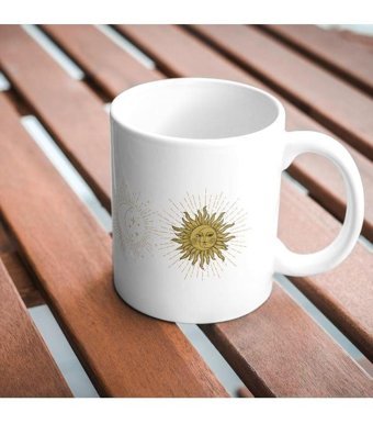 Hediye Vakti Güneş Ay Tarot Tasarımlu Kupa Bardak