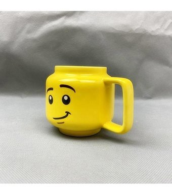 Jzcat Minifigure Sevimli Gülümseyen Seramik Kupa-Sarı