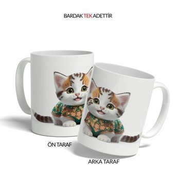 Kreatif Kupa Kedili Bardak, Kedi Severler İçin Özel Tasarım