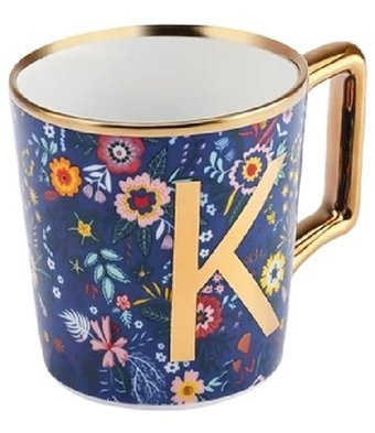 Karaca Flower K Harfli Kupa 350 ml