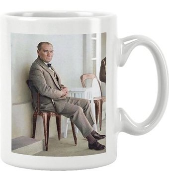 Qoeuyl Boutique Atatürk Baskılı Özel Kupa Bardak No:2