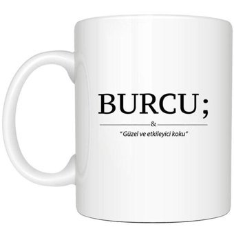 Mor Mürekkep Kişiye Özel İsim Ve Anlamı Yazılı Beyaz Kupa