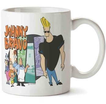 Art Hediye Johnny Bravo 3 İki Tarafı Baskılı Kupa Bardak