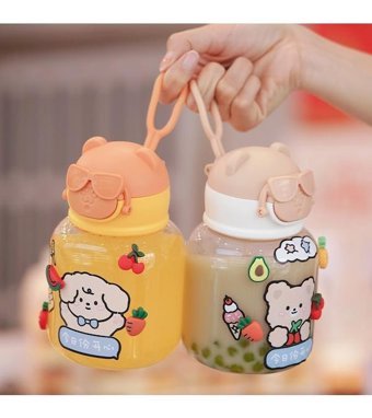 Luckystar Çocuk Plastik Su Şişesi - Mavi