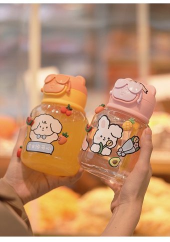 Luckystar Çocuk Plastik Su Şişesi - Mavi