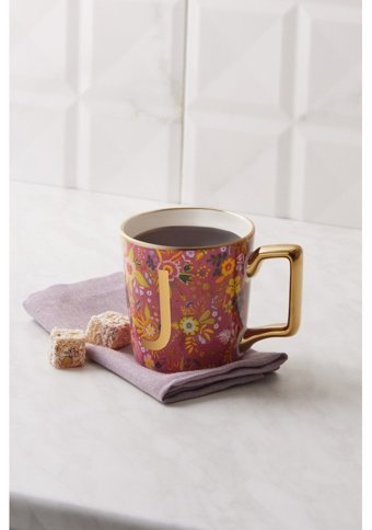 Karaca Flower J Harfli Kupa 350 ml