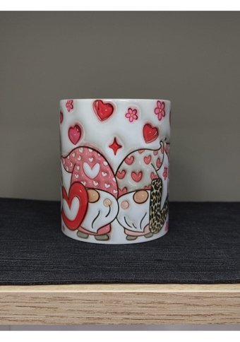 Ilossy 3D Kabartma Love Özel Baskılı Kupa