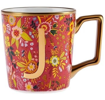 Karaca Flower J Harfli Kupa 350 ml
