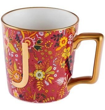 Karaca Flower J Harfli Kupa 350 ml