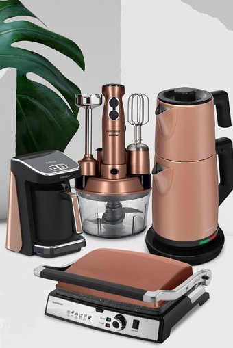 Goldmaster Platinium 4'lü Elektronik Çeyiz Seti Gold