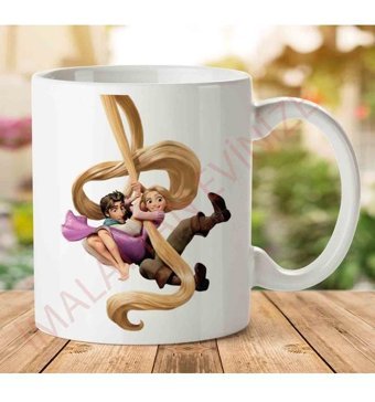 Art Hediye Rapunzel İki Tarafı Baskılı Kupa Bardak