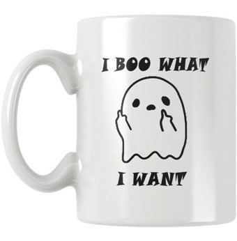 Qoeuyl Boutique I Boo What I Want Baskılı Kupa Bardak