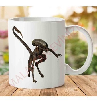 Art Hediye 1-2277 Alien İki Tarafı Baskılı Kupa Bardak