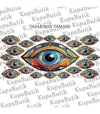 Kreatif Kupa Modern Tasarımda Nazar Boncuğu Kupa