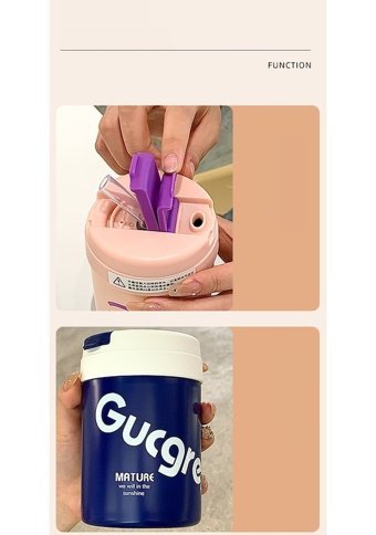Luckystar Yalıtımlı Bardak Pipetli Bardak - Yeşil