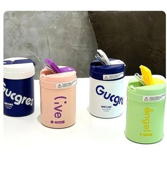 Luckystar Yalıtımlı Bardak Pipetli Bardak - Yeşil