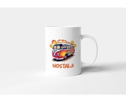 Promosyon Dünyam Baskılı Kupa Bardak - Nostalji Minibüs