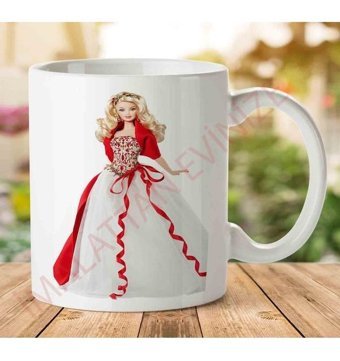 Art Hediye 1-2297 Barbie İki Tarafı Baskılı Kupa Bardak