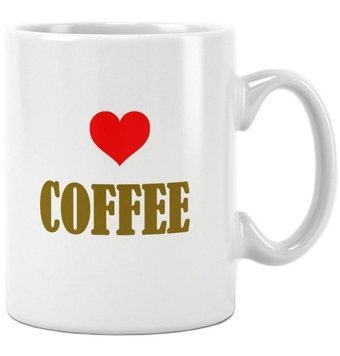 Qoeuyl Boutique Love Coffee Baskılı Kupa Bardak