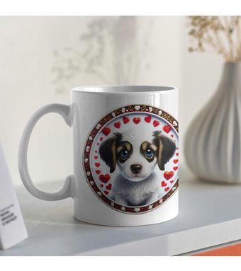 Kreatif Kupa Köpekli Kupa, Sevgiliye Doğum Günü Hediyesi