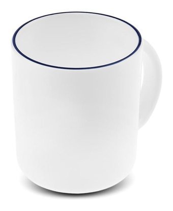 Karaca Milano Opal Cam Blue Rim Mug 320 ml