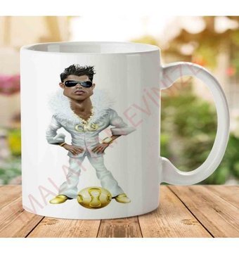 Art Hediye Cristiano Ronaldo İki Tarafı Baskılı Kupa Bardak