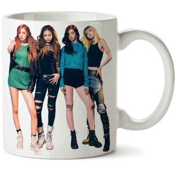 Art Hediye Black Pink 5 İki Tarafı Baskılı Kupa Bardak