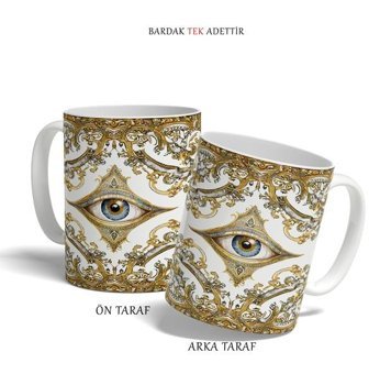 Kreatif Kupa Nazar Boncuklu Kupa- Etnik Desen