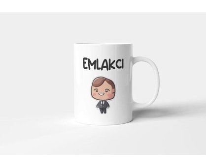 Promosyon Dünyam Emlakçı Meslek- Baskılı Kupa Bardak