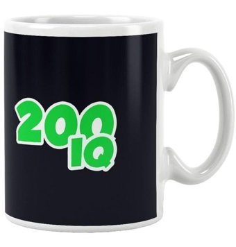 Qoeuyl Boutique 200 Iq Eğlenceli Hediye Baskılı Kupa Bardak