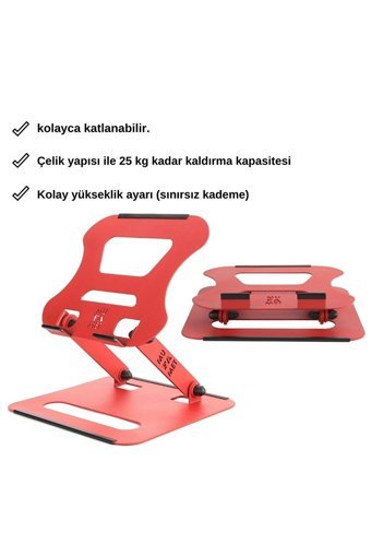 Mufamet Çelik Taşınabilir Laptop Standı