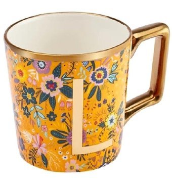 Karaca Flower L Harfli Kupa 350 ml