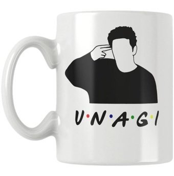 Qoeuyl Boutique Unagi Ross Friends Baskılı Kupa Bardak