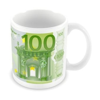 Sendealgelsin 100 Euro Tasarım Porselen Kupa Bardak