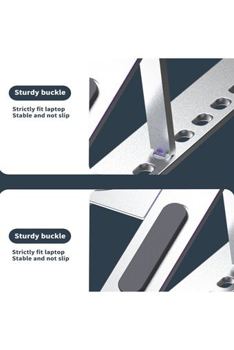 Junglee Katlanabilir Alüminyum Dikey Ayarlanabilir Soğutuculu Taşınabilir Ayaklı Hareketli Laptop Standı