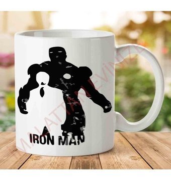 Art Hediye 1-1077 Iron Man İki Tarafı Baskılı Kupa Bardak