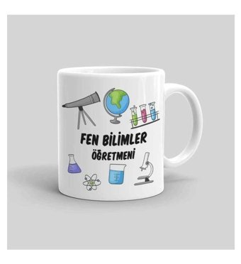Mini Maker Kids Kişiye Özel Fen Öğretmeni Kupa Bardak